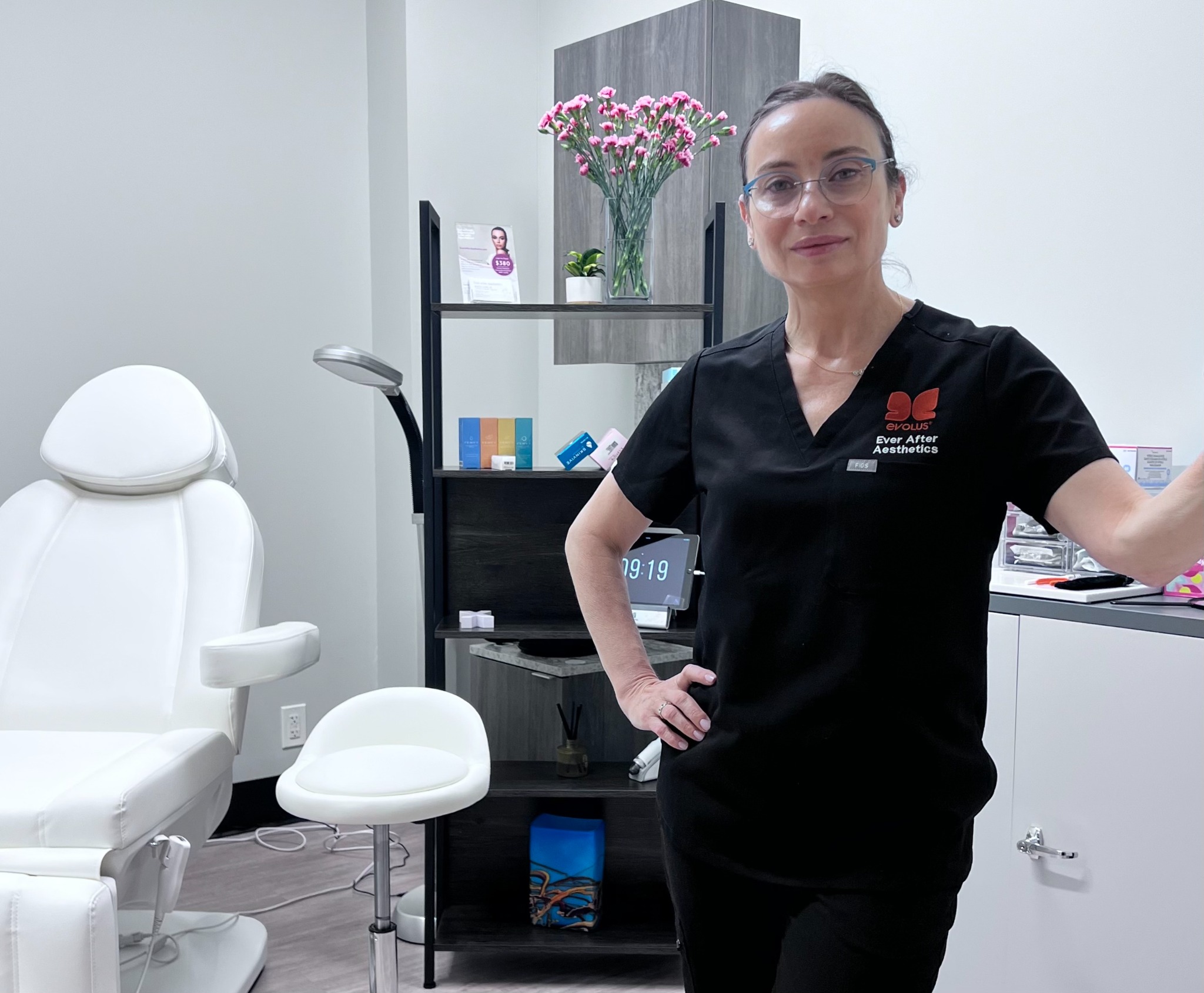 Marina Gore in clinic