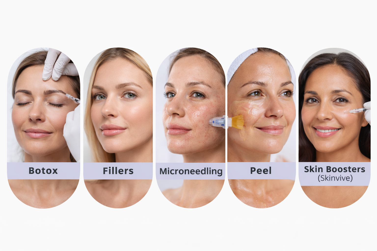 Services: Botox, Fillers, Microneedling, Peel, and Skin Boosters